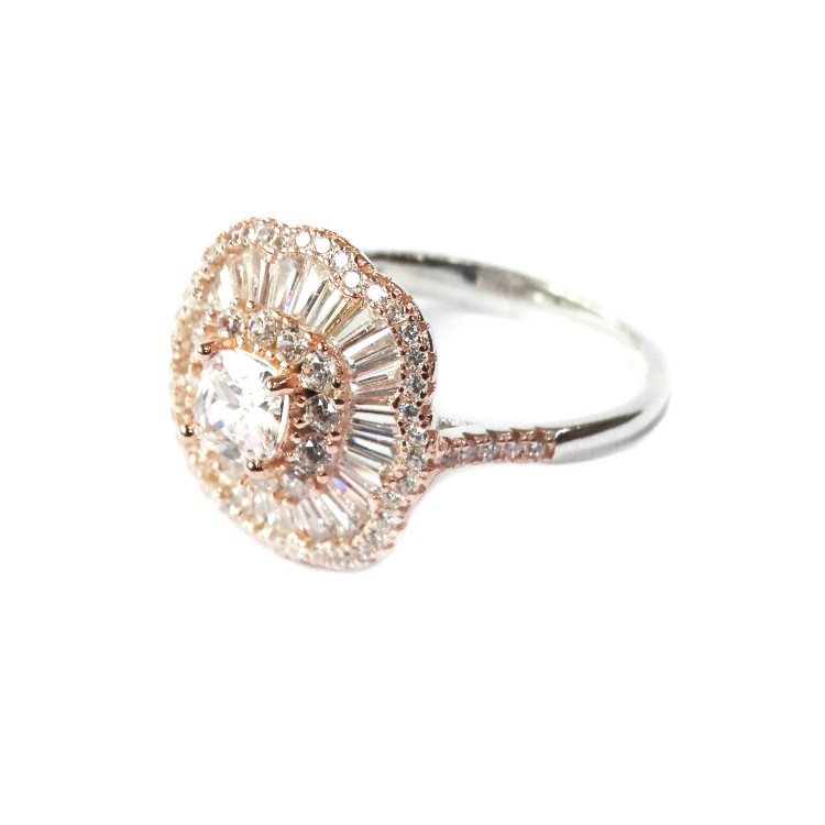 925 Sterling Silver Fancy Ring MGA -