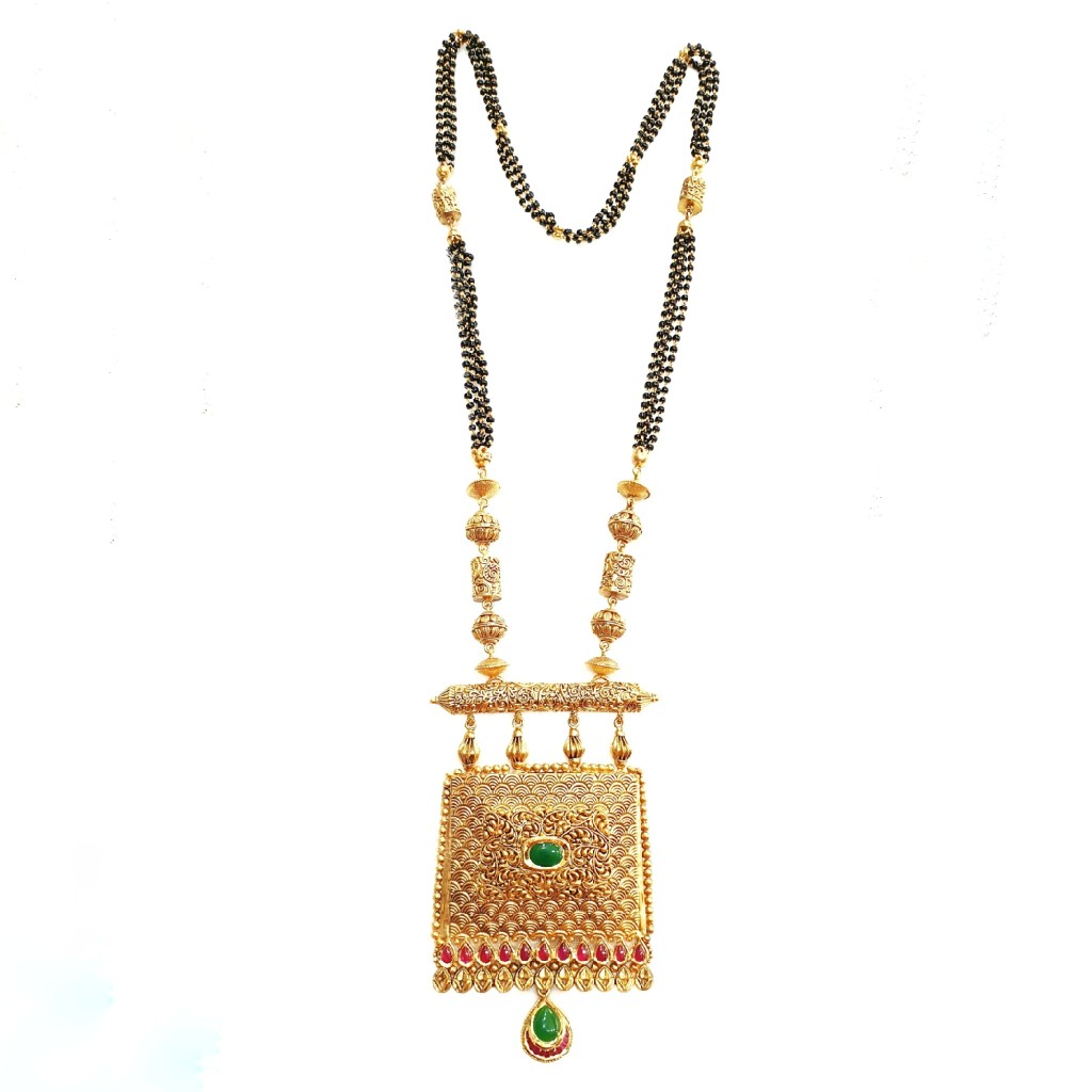 22K Gold Antique Mangalsutra MGA - GM008