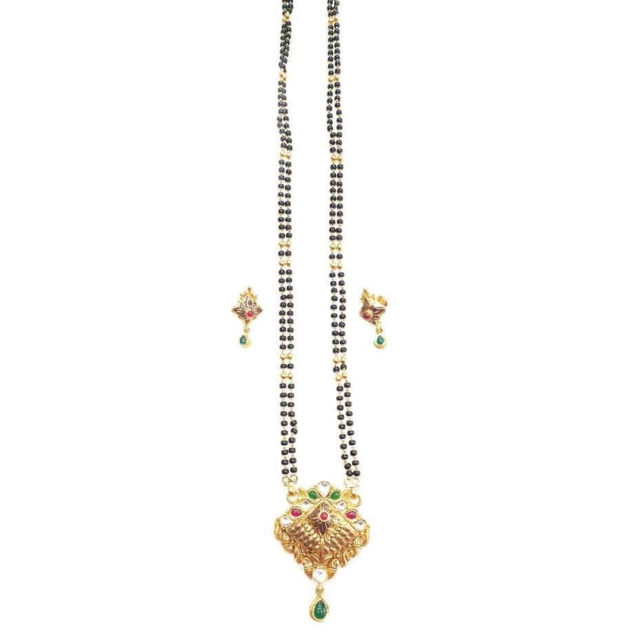 22k gold antique mangalsutra mga - gm007