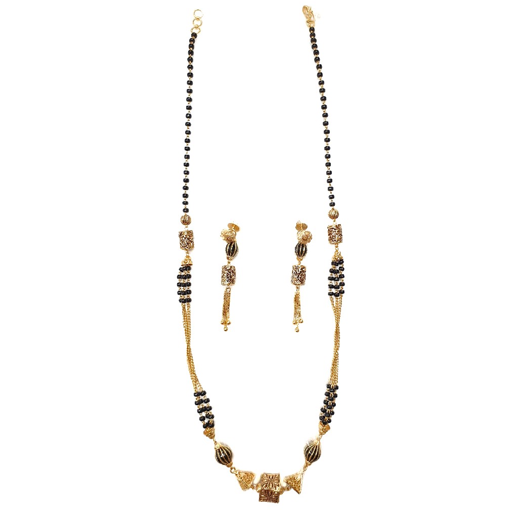 22k gold antique mangalsutra mga - gm004