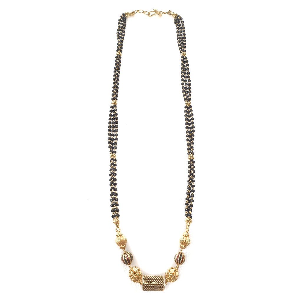 22k gold antique mangalsutra mga - gm003
