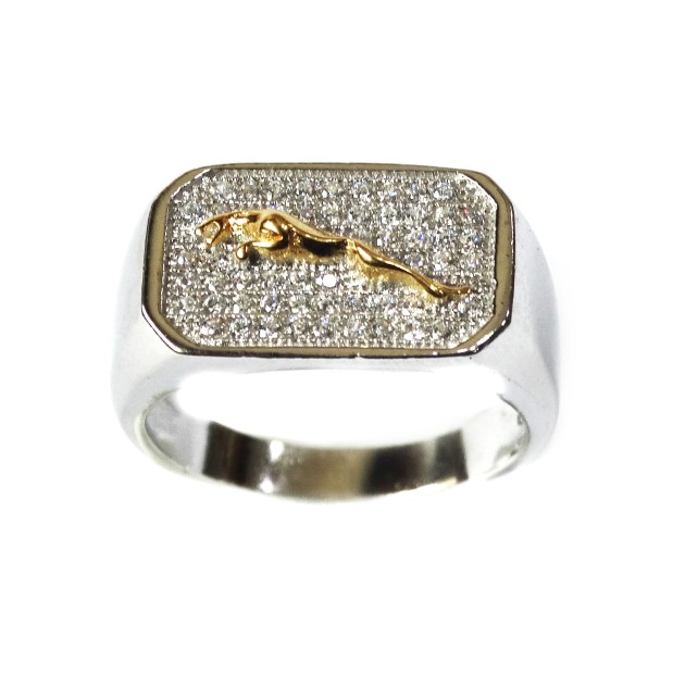 925 Sterling Silver Jaguar Ring MGA - SR002