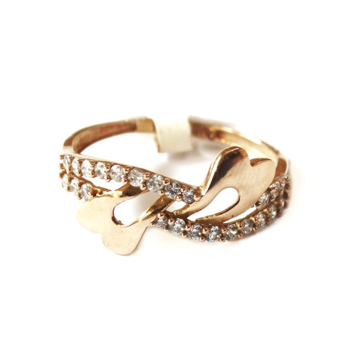18k rose gold fancy ring mga - rgr0044