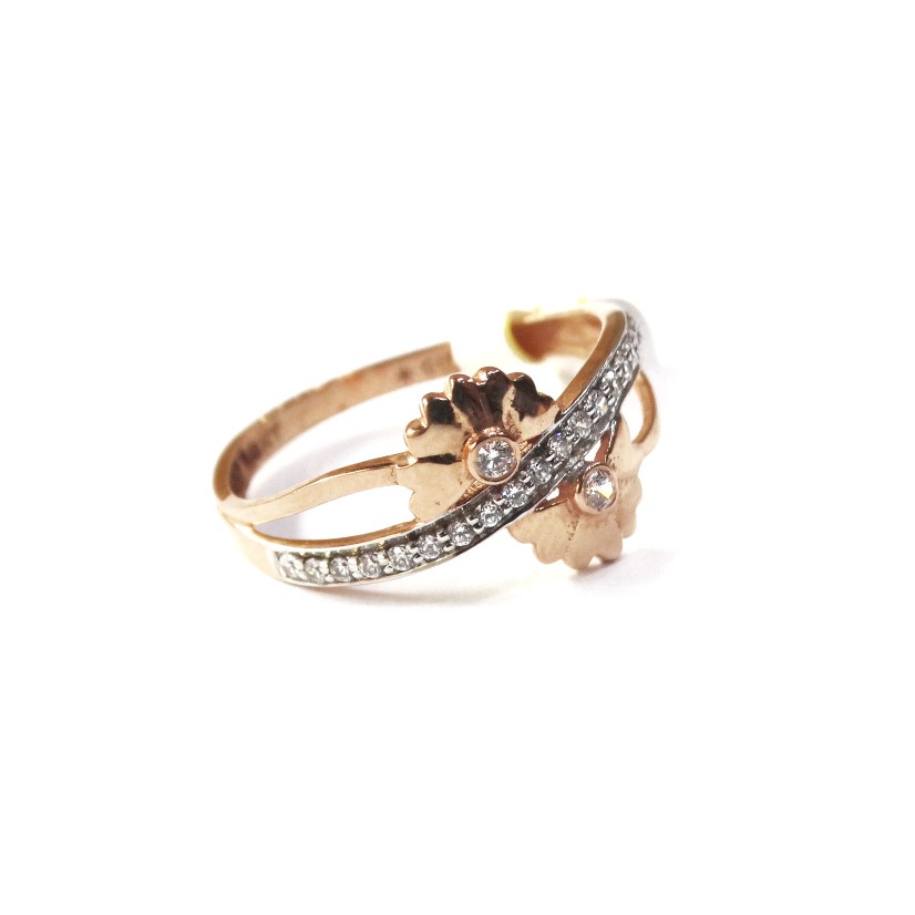 18k rose gold fancy ring mga - rgr008