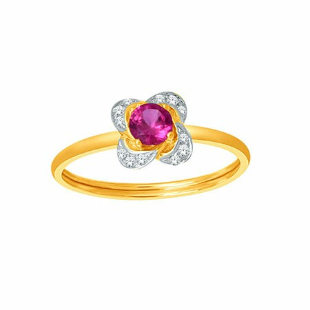 18k gold real diamond ring mga - rdr0034