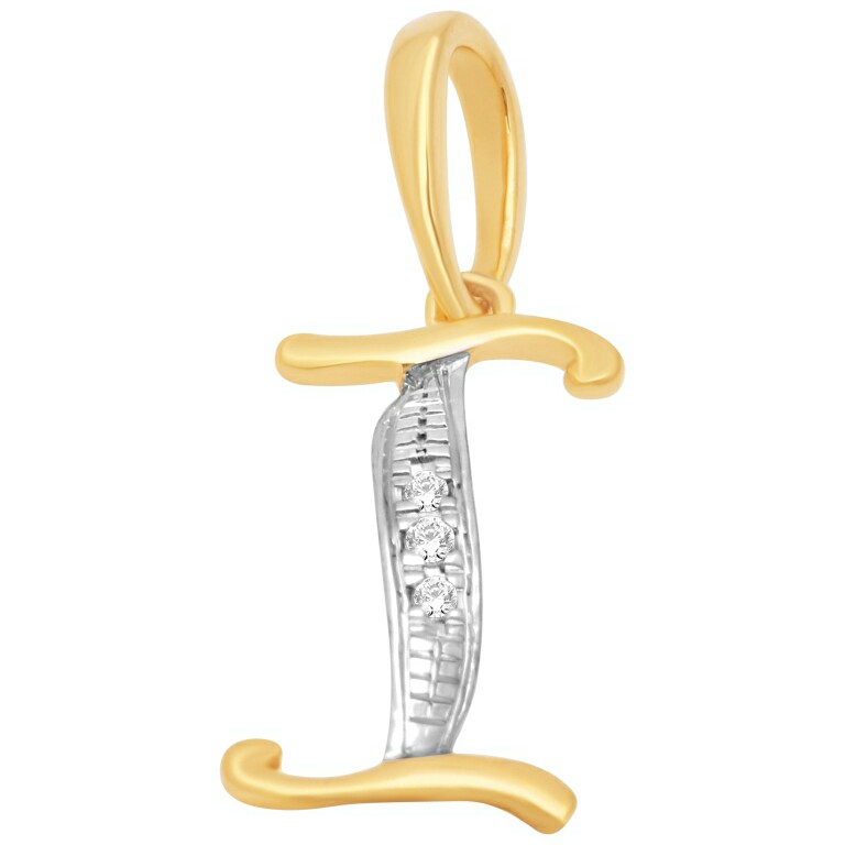 18k gold real diamond pendant mga - rp009