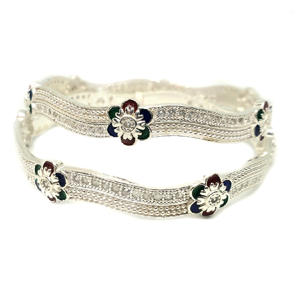 92.5 sterling silver bangles mga - sb003