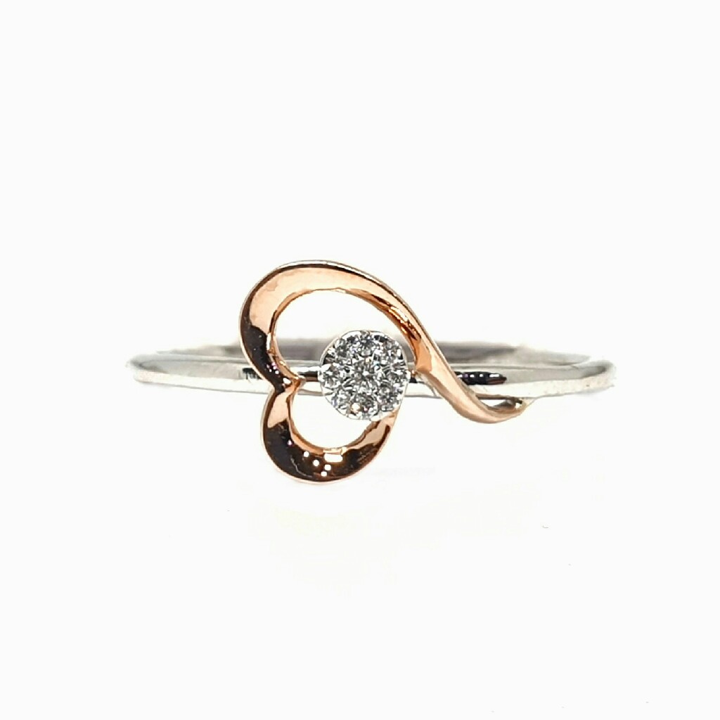 18k white gold real diamond ring mga - rdr0010