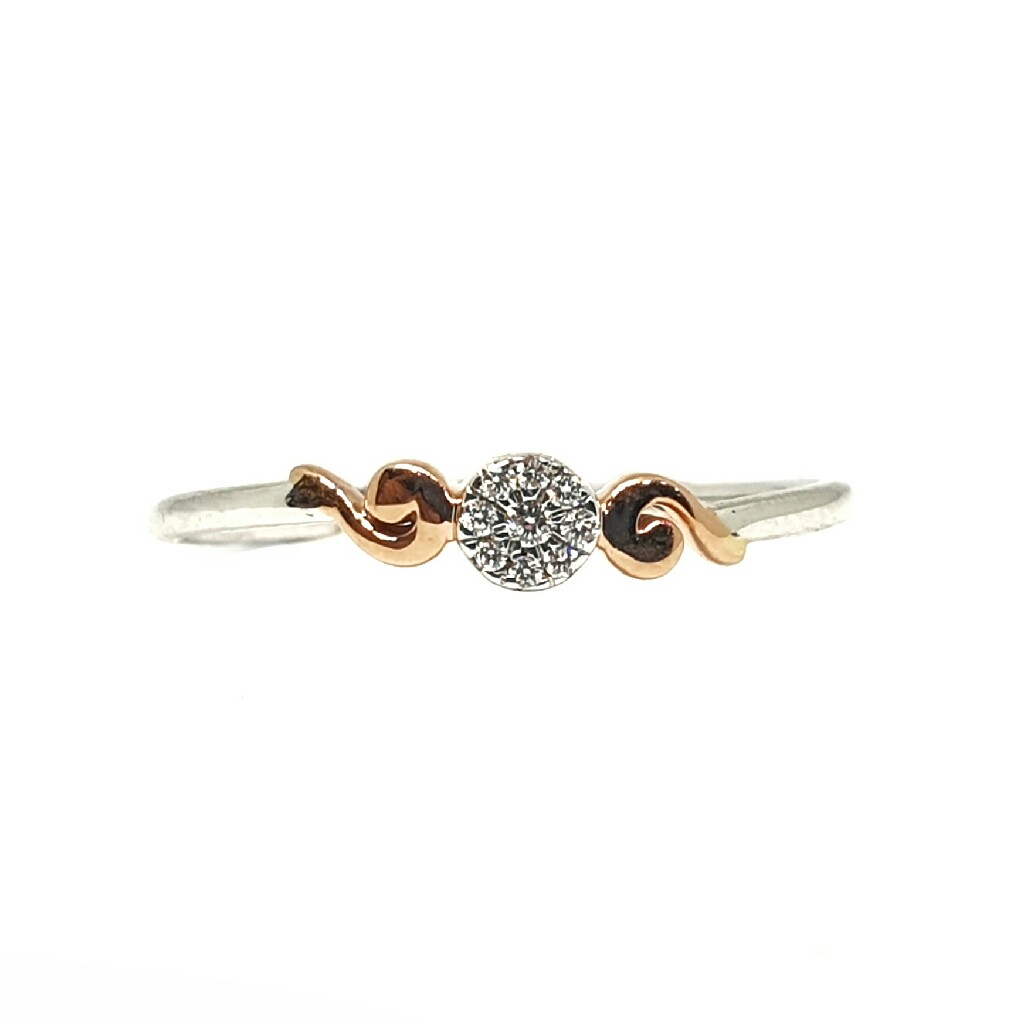 18k white gold real diamond ring mga - rdr007