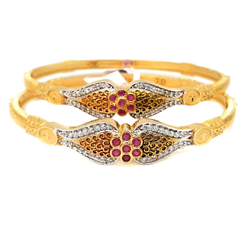 1 gm gold forming bangles mga - gf0011