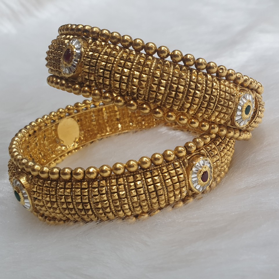 22k gold bridal kada bangles
