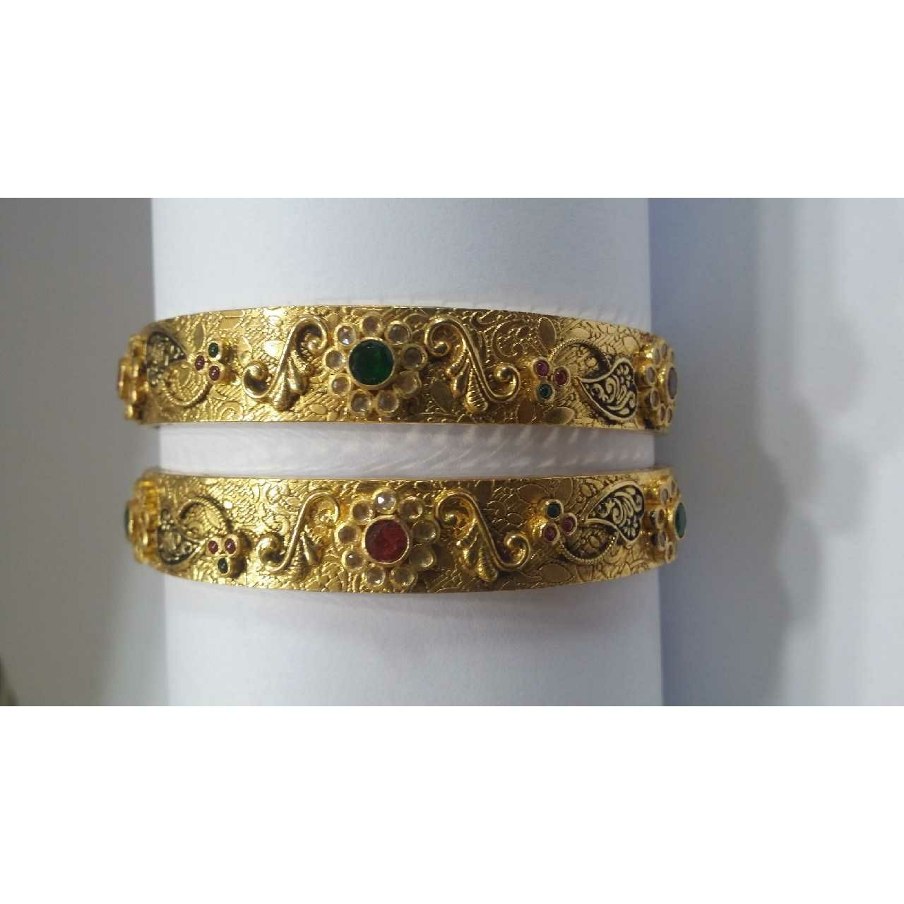 22KT Yellow Gold Ladies Indian Special Bridal Bangles