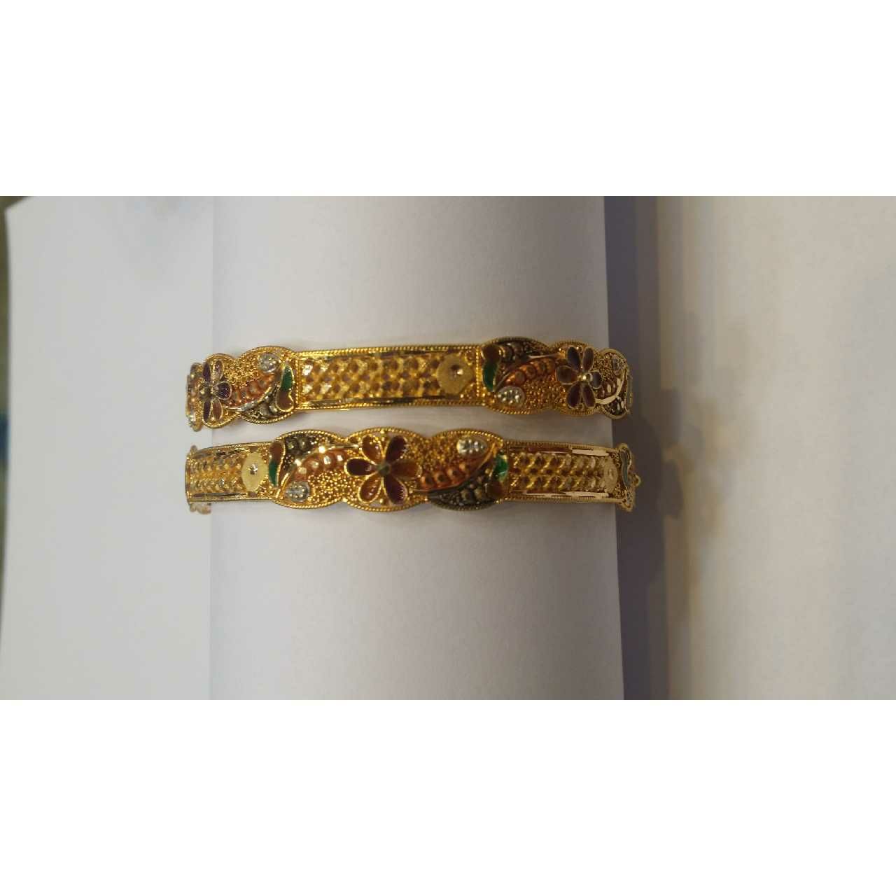 22KT Gold Ladies Indian Designer Bridal Bangles