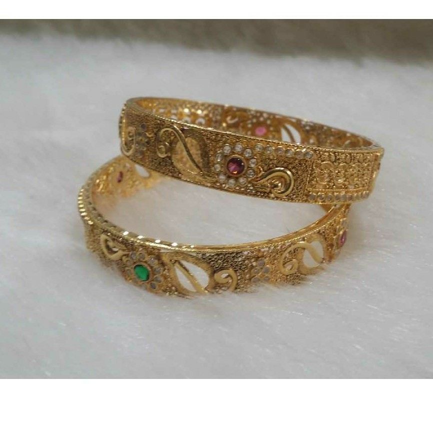 916 Gold Ladies Wedding Fancy Indian Kada