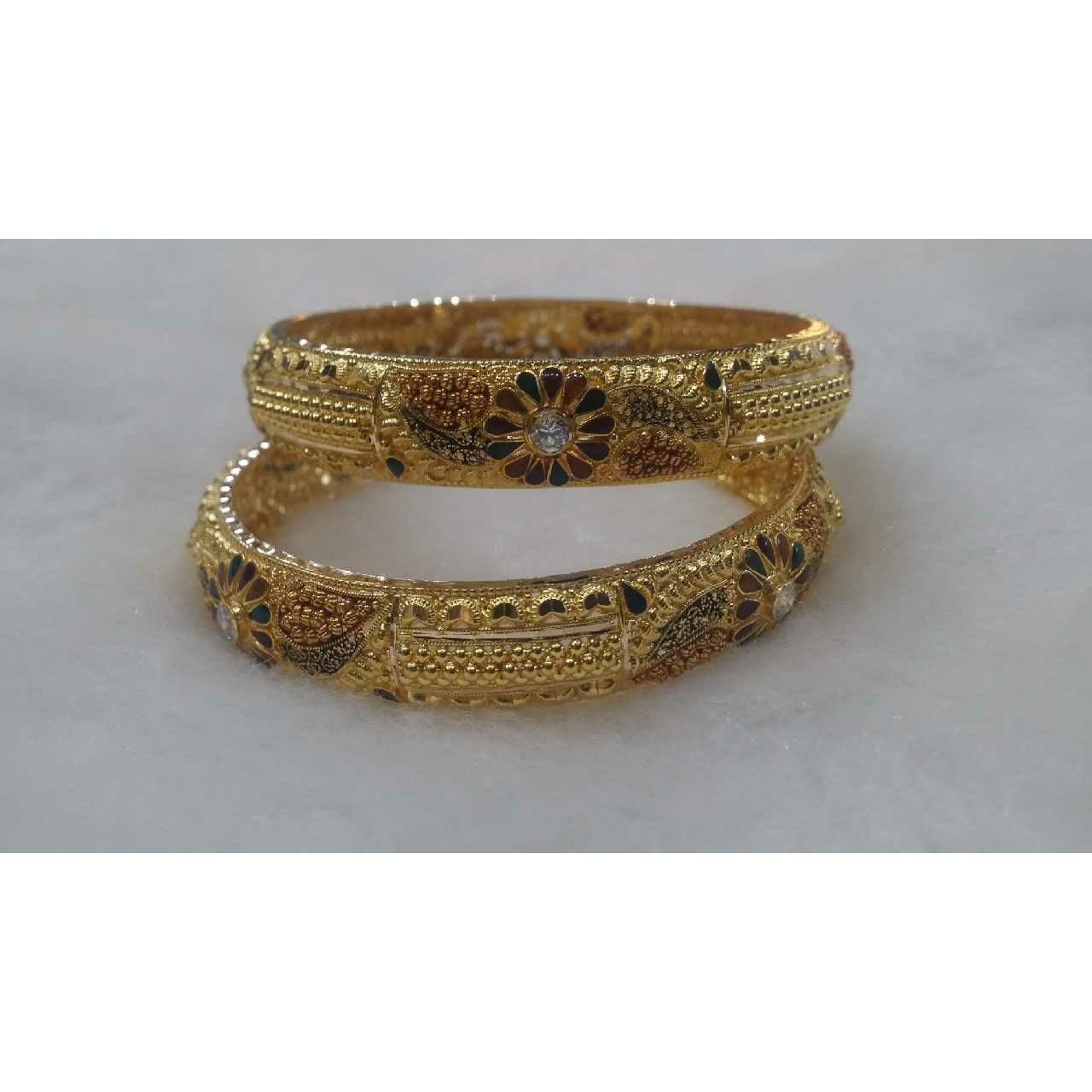 22KT Gold Ladies Calcutti Fancy Kada