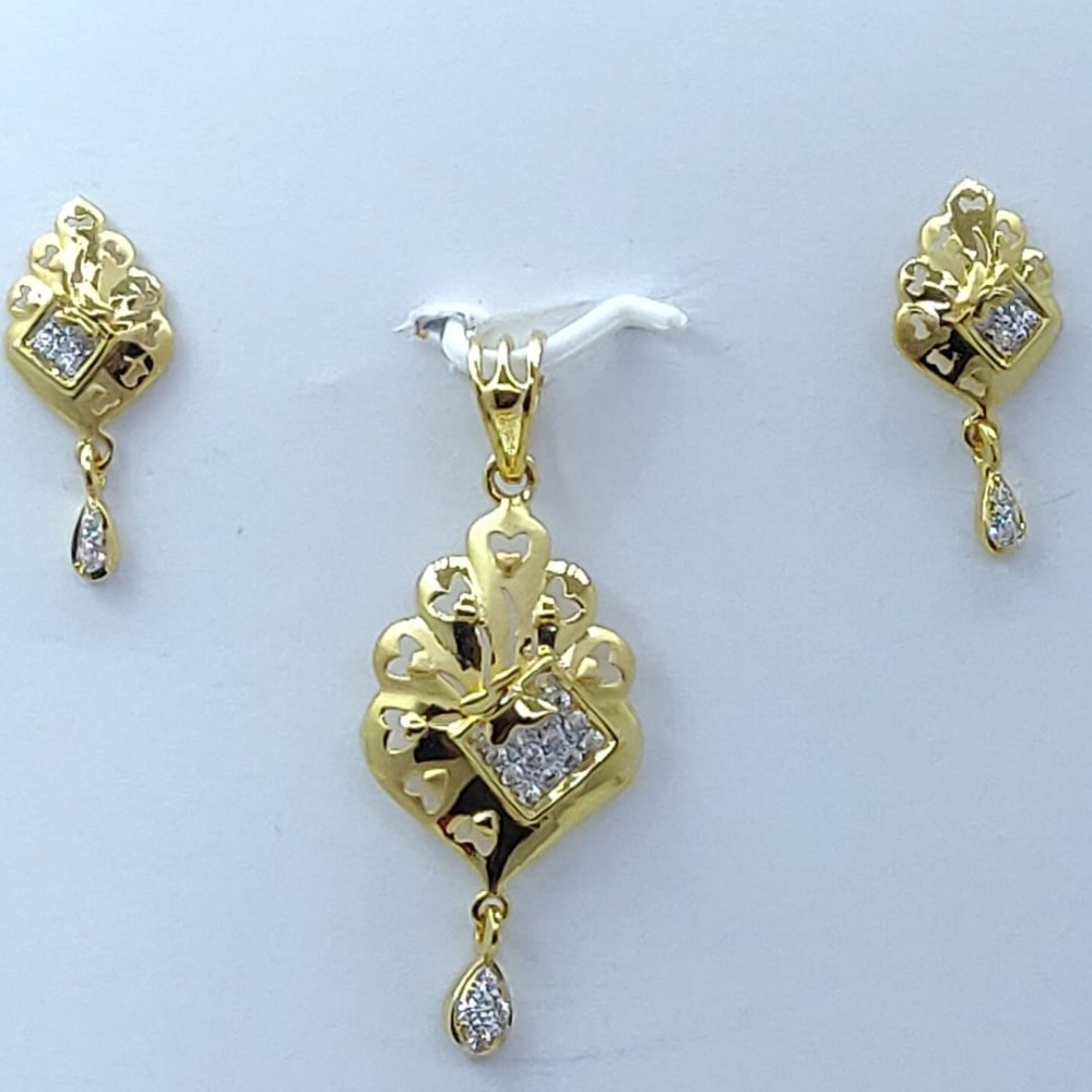22KT Gold Stylish Pendant Set LMJ-258