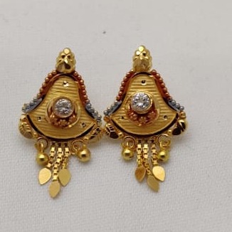 22KT Gold Simple Tops Earring LMJ-911