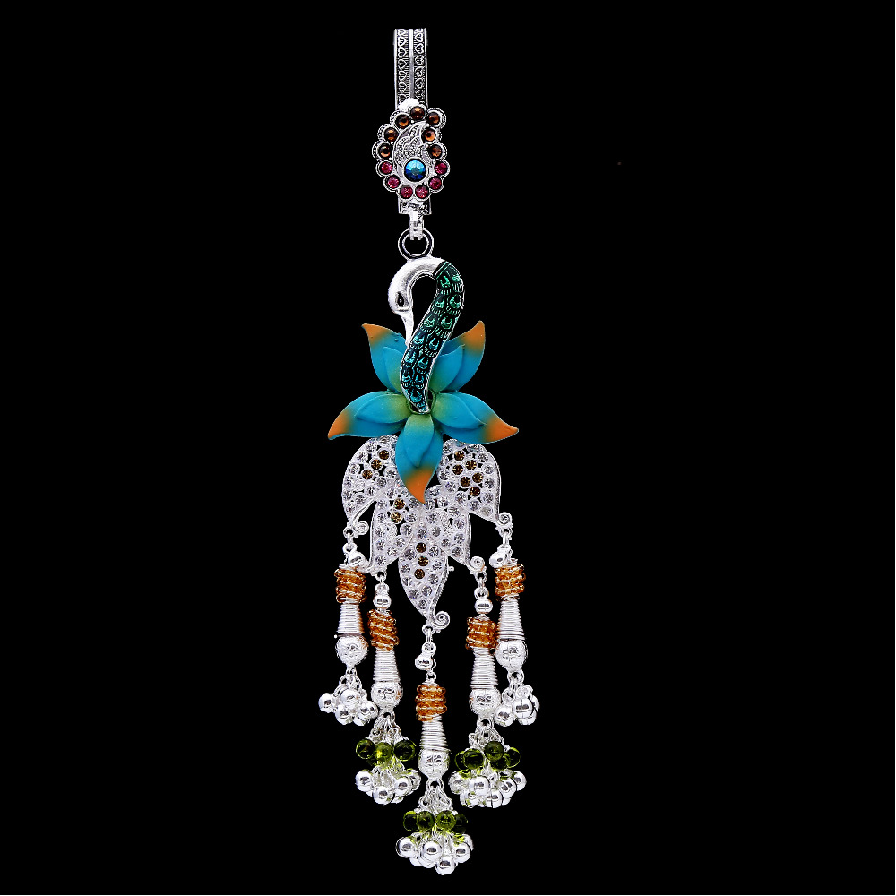 Silver Minakari peacock Style