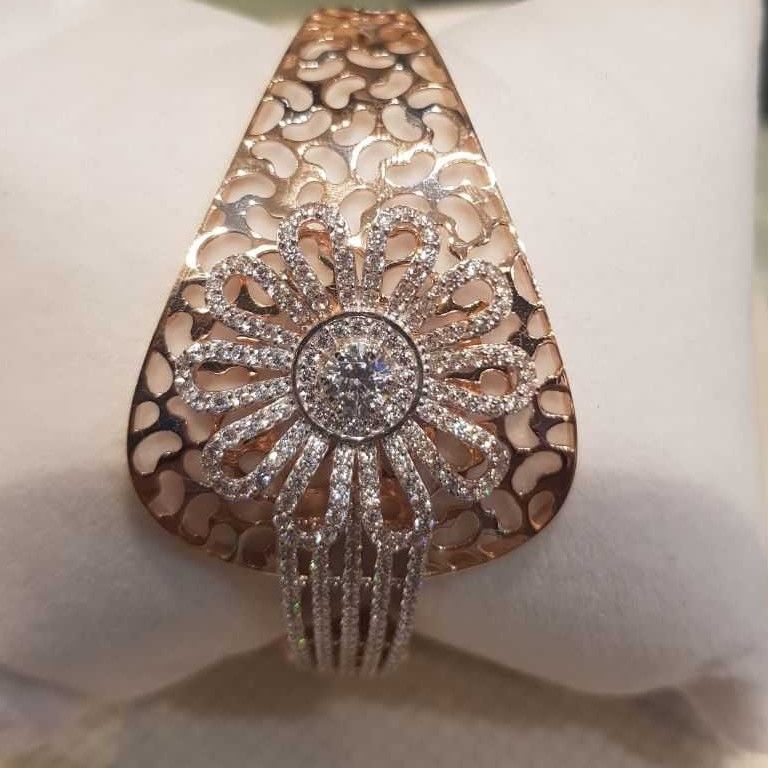 18KT Rose Gold Fancy Ladies Italian Bracelet