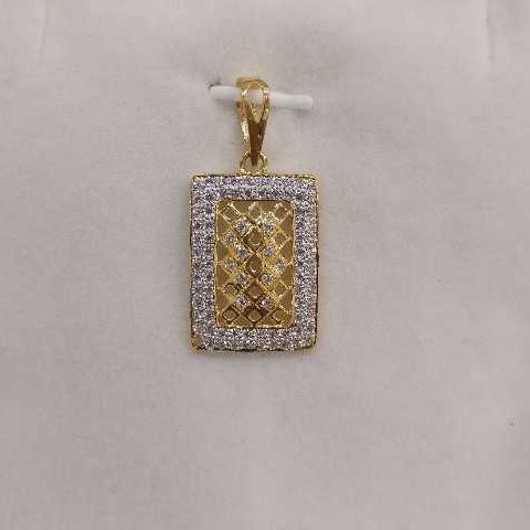 Cz Gold Gents Pendant