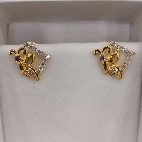 22K / 916 Gold Ladies Butterfly Earrings