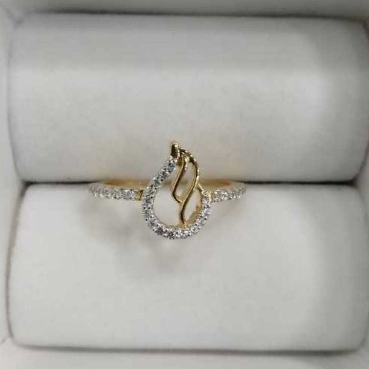 Gold Ladies Antique Prong Indian Ring