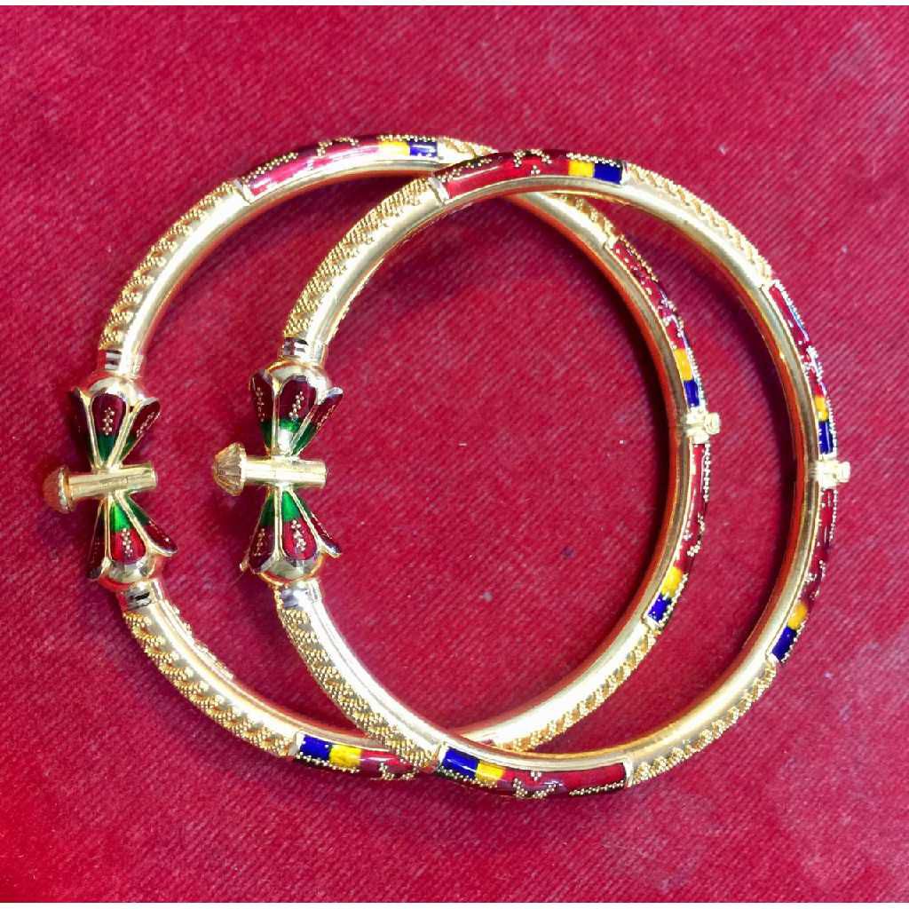 916 Gold Antique Ladies Bangles