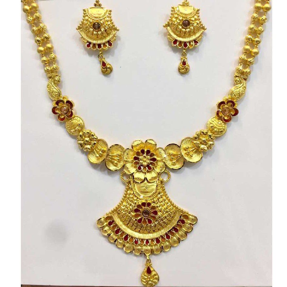 916 Gold Stylish Necklace Set