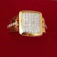 22KT Gold Attractive Diamond Ring