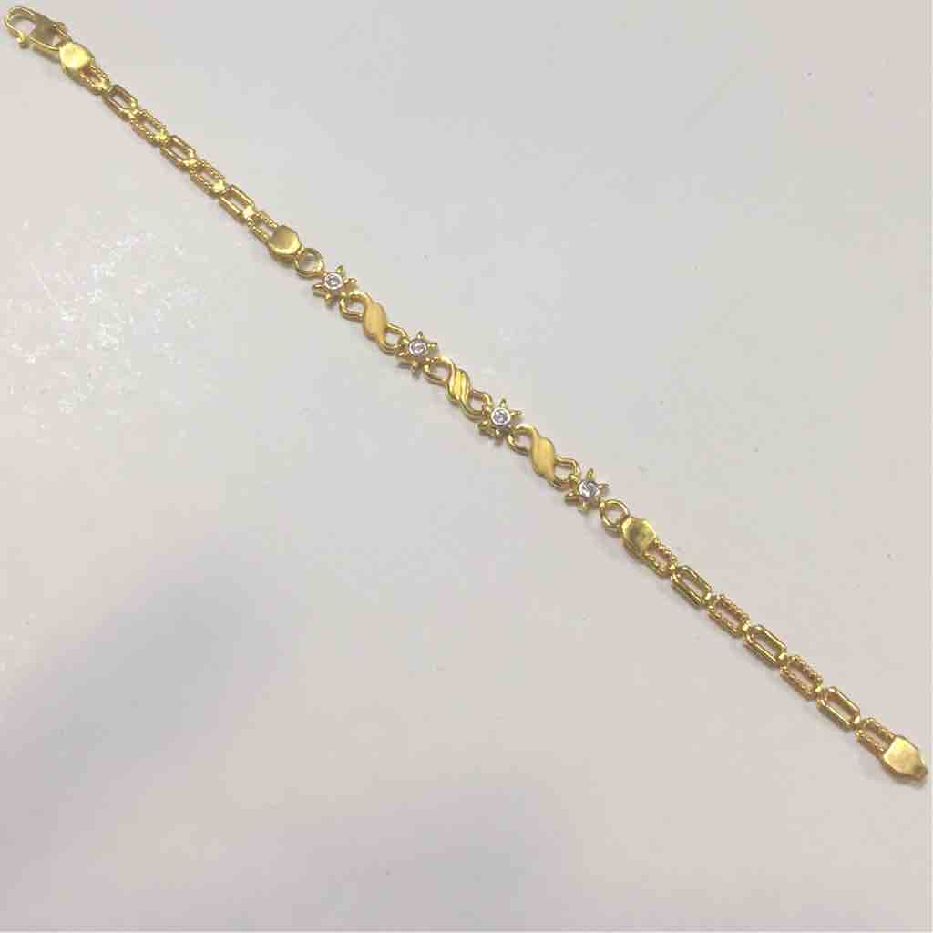 22KT Gold Flower Shape Ladies Bracelet