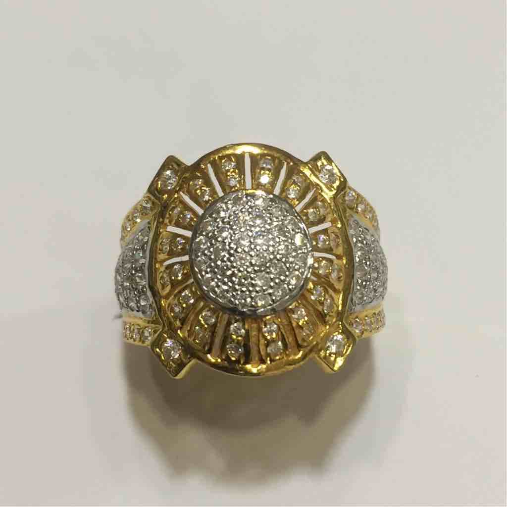 22KT Gold Modern Gents Ring