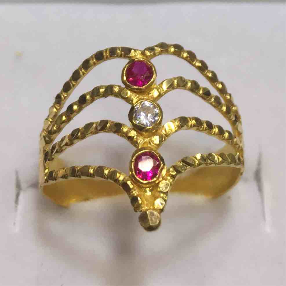 22KT Fancy Diamond Ring