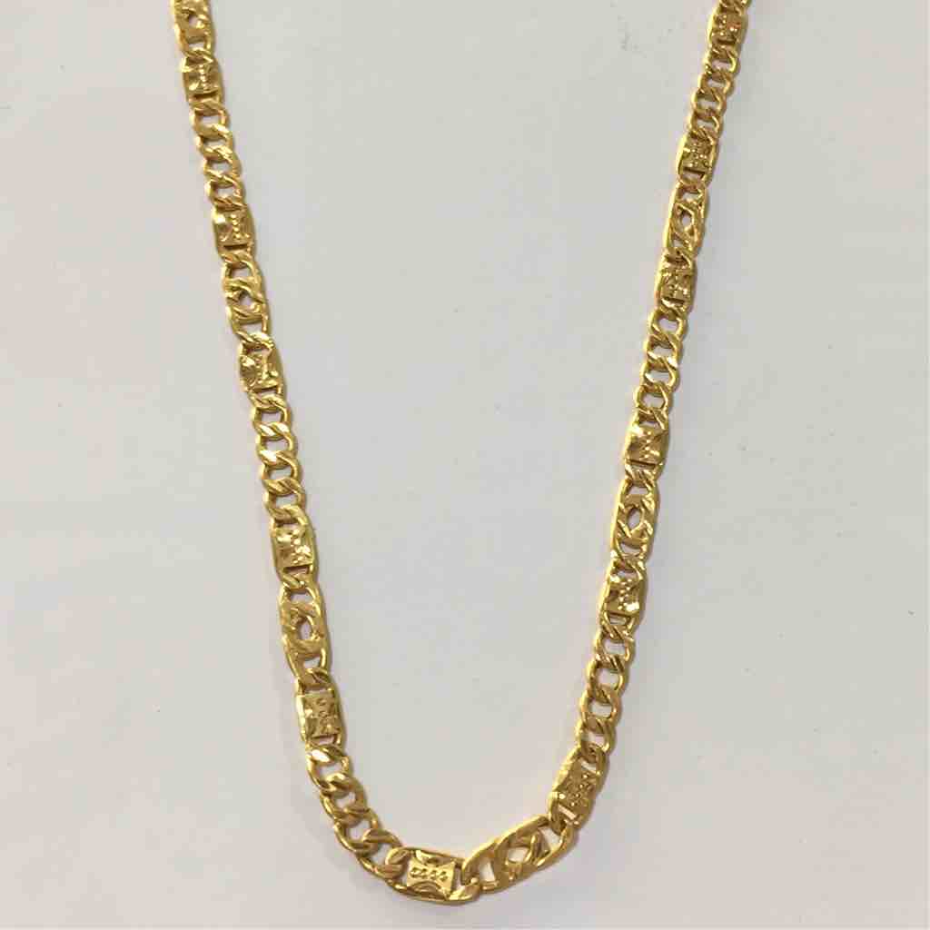 22KT Gold Fancy Hollow Chain