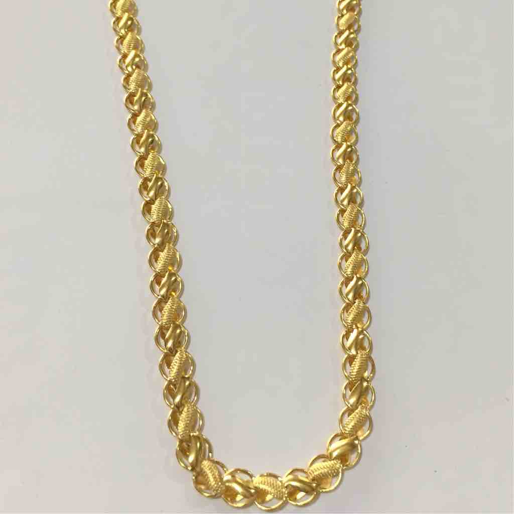 916 Gold Stylish Hollow Chain