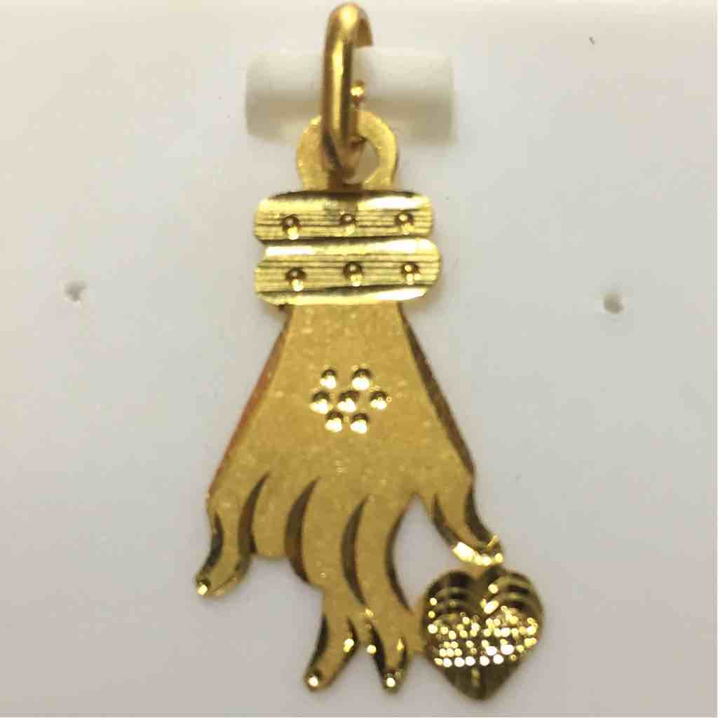 916 Gold Heart Shape Pendant