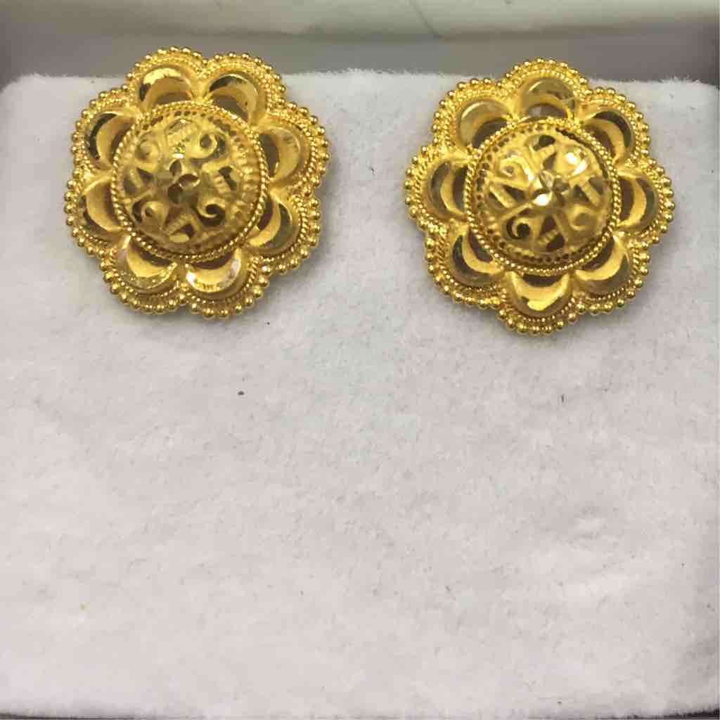 Rajwadi Style 916 Gold Earring