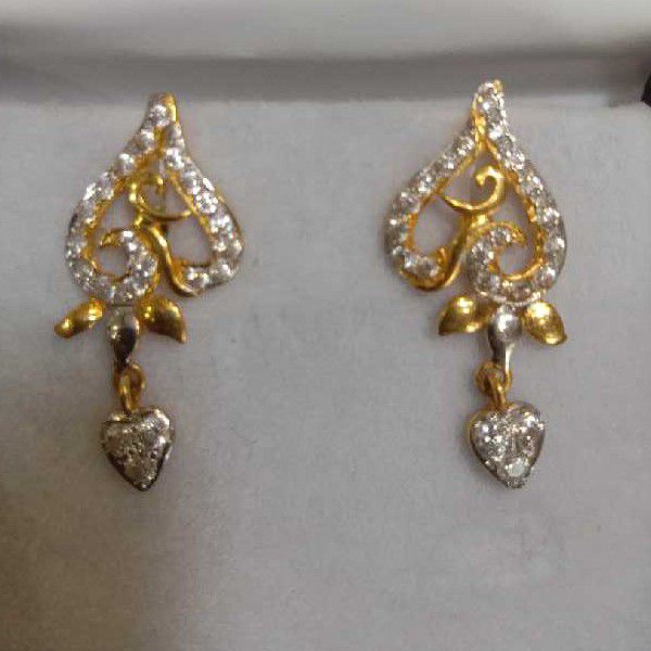 916 Designer Gold Ladies Earrings