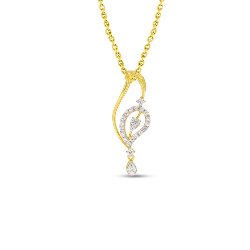 bariki gold and diamond pendant