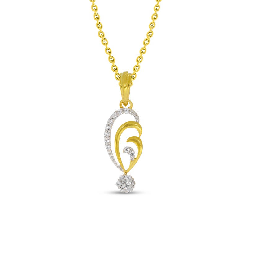 bariki gold and diamond pendant
