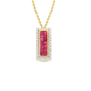 bariki gold and diamond pendant