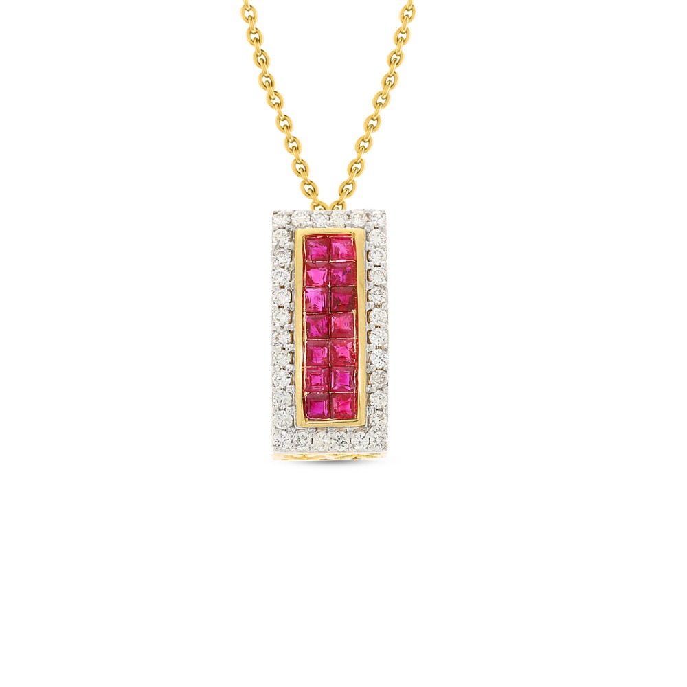 bariki gold and diamond pendant