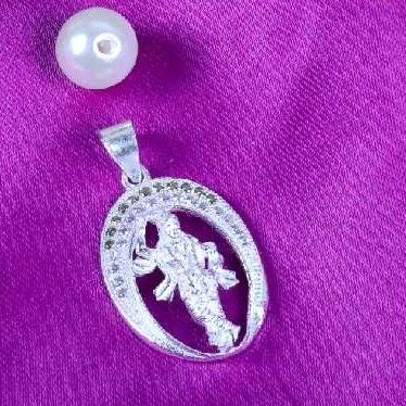 Silver Indian Stylish Modern Pendant
