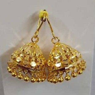 20KT Plan Gold Ladies Jhumka