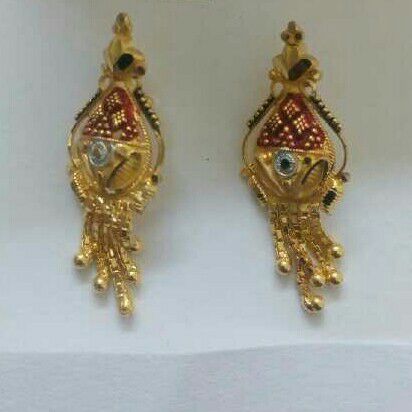 22K/916 Gold Designer Buti