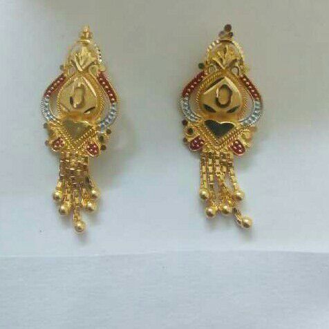 22K/916 Gold Designer Buti