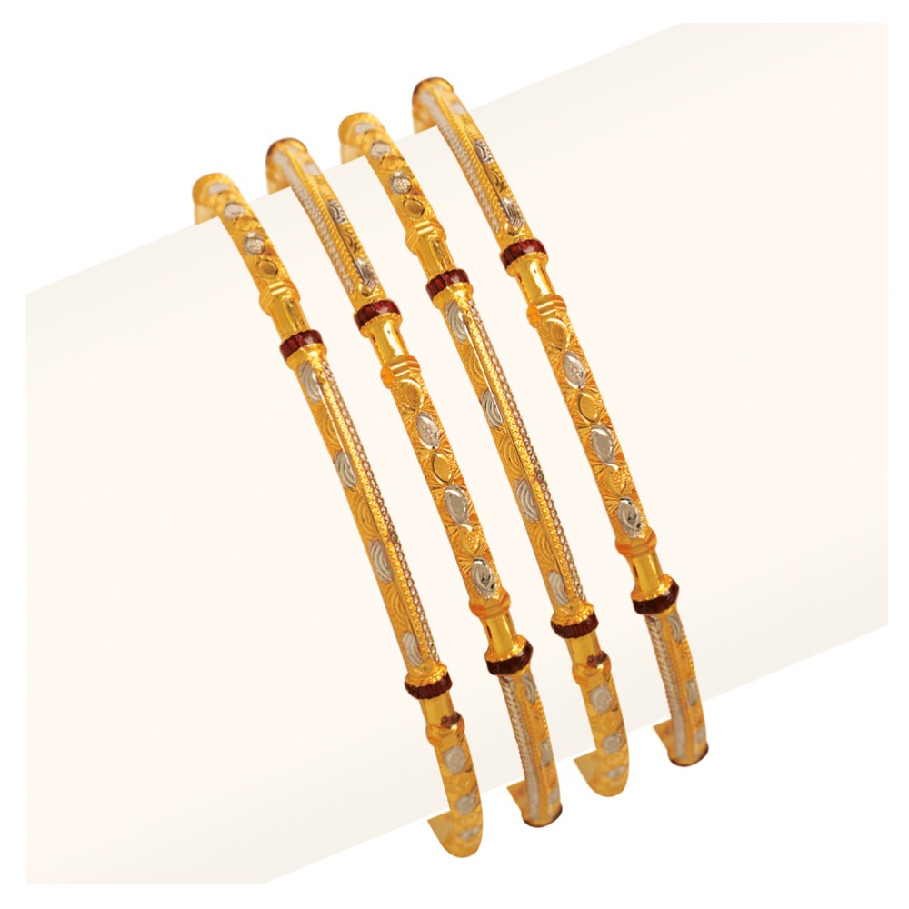 22KT Gold Indian Four Pair Copper Kadli RJFP-032