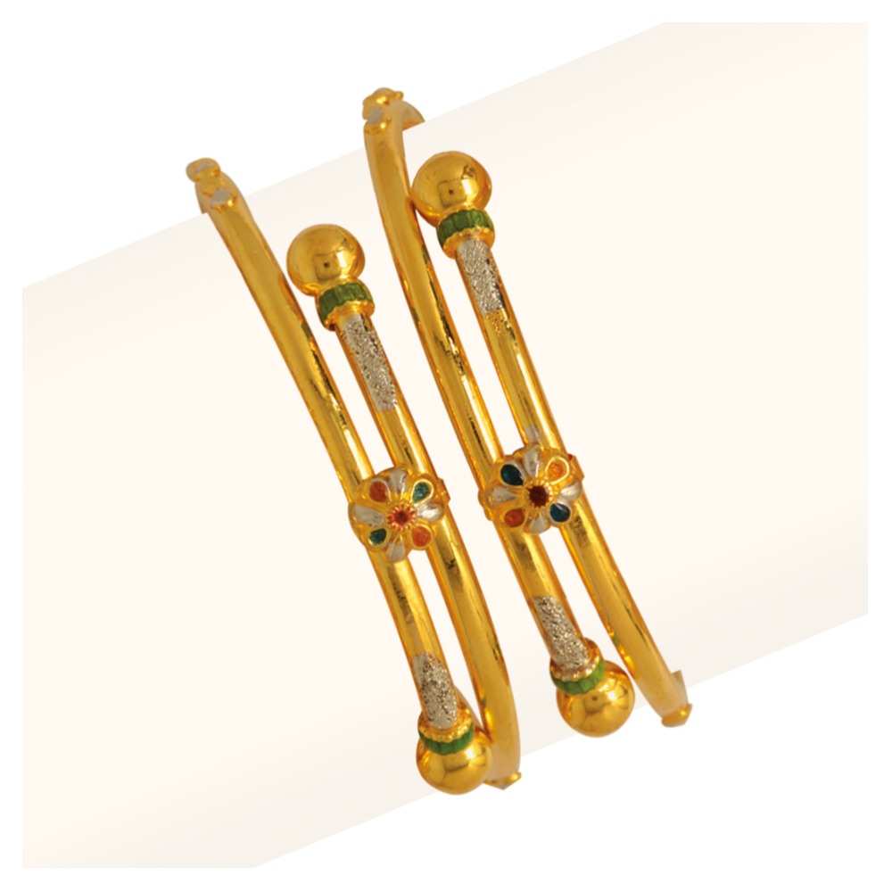 916 Gold Flower Design Bacha Kadli RJB-021