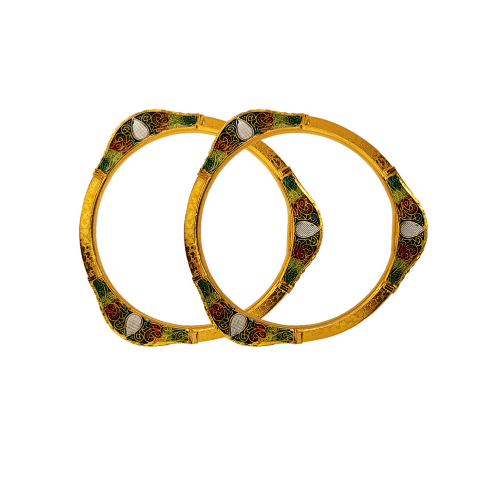 916 Gold Antique Copper Kadli Bangle RJA-007