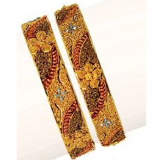 Gold 916 Yellow Modern Calcutti Bangle