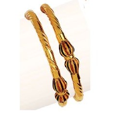 Gold 916 Ladies Single Pipe Kadli